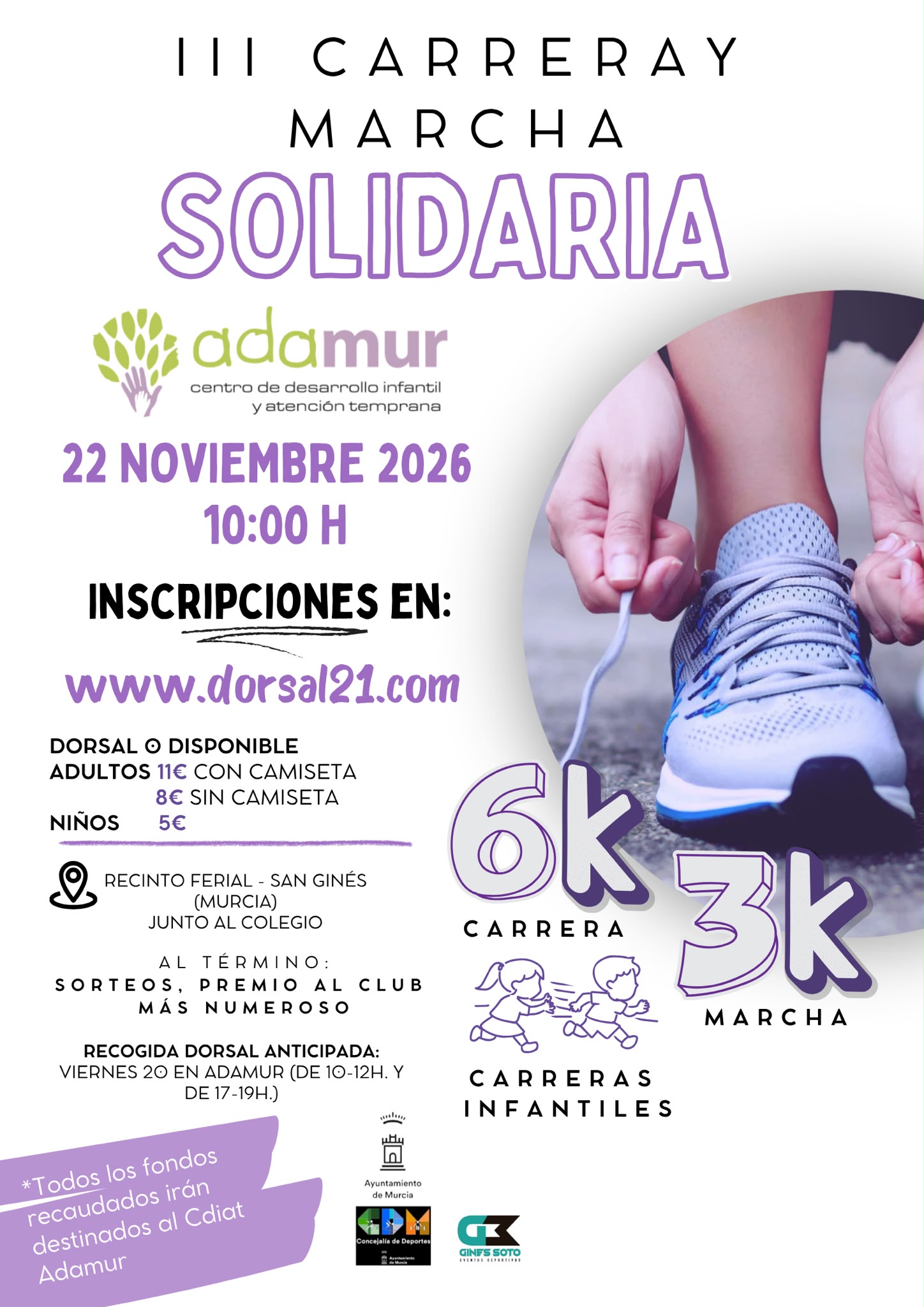 3º Carrera y Marcha Solidaria ADAMUR