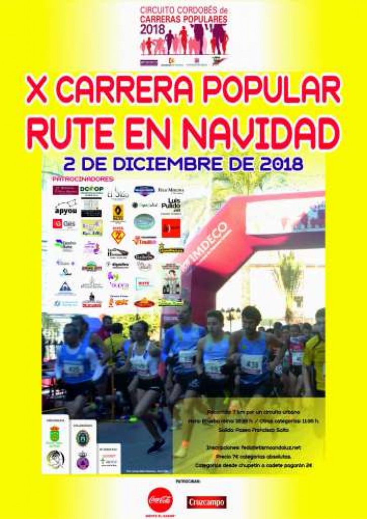 X CARRERA POPULAR RUTE EN NAVIDAD - Cordoba - 2018